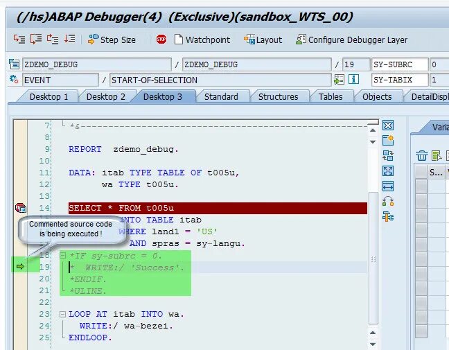 Отладчик абап. Вызов метода ABAP. Дебаггер для vba. SAP ABAP debugging Watchpoint.