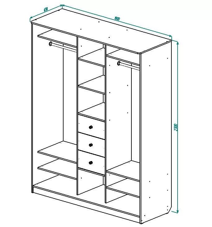 Сборка шкафа купе с 3. Шкаф в спальню 1500 ширина. Трехстворчатый шкаф купе наполнение. Шкаф-купе 1700х2400х600. Шкаф-купе 1800х2400х600.
