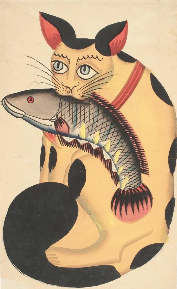 Кот из произведения. Коты из произведений. Картины котов с рыбами.