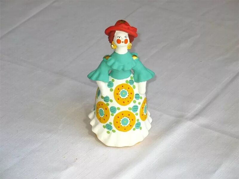 дымковская кукла из соленого теста. барышня из соленого теста. дымковская игрушка барыня водоноска. лепка дымковской барышни из соленого теста. барышня из соленого теста.