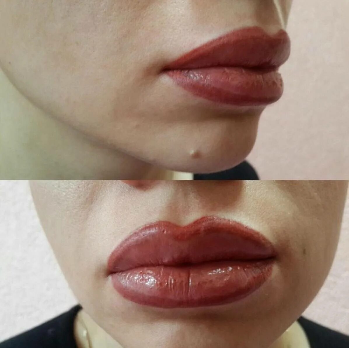 Контур губ до и после. Перманент губ контур. Татуаж губ. Перманентный макияж губ. Губы после перманентного макияжа.