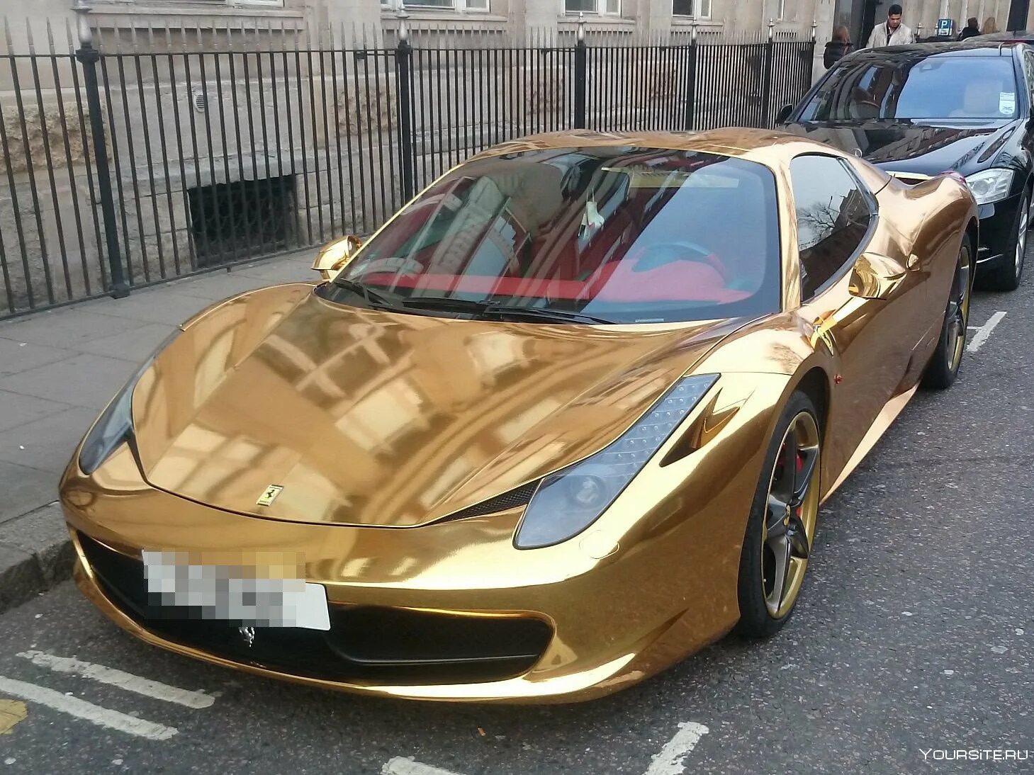 Gold car