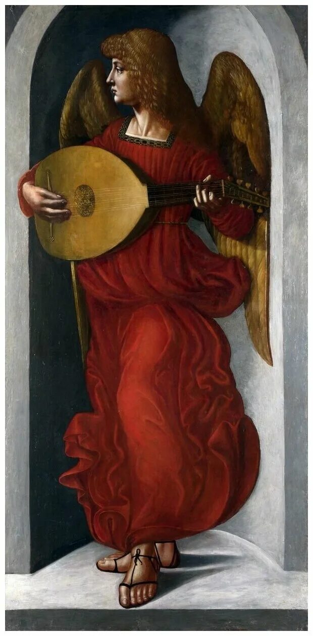 Лютня эпохи возрождения. Фрески мелоццо да форли. Мелоццо да форли ангелы. Леонардо да винчи ангел в красном с лютней. Lute angel.