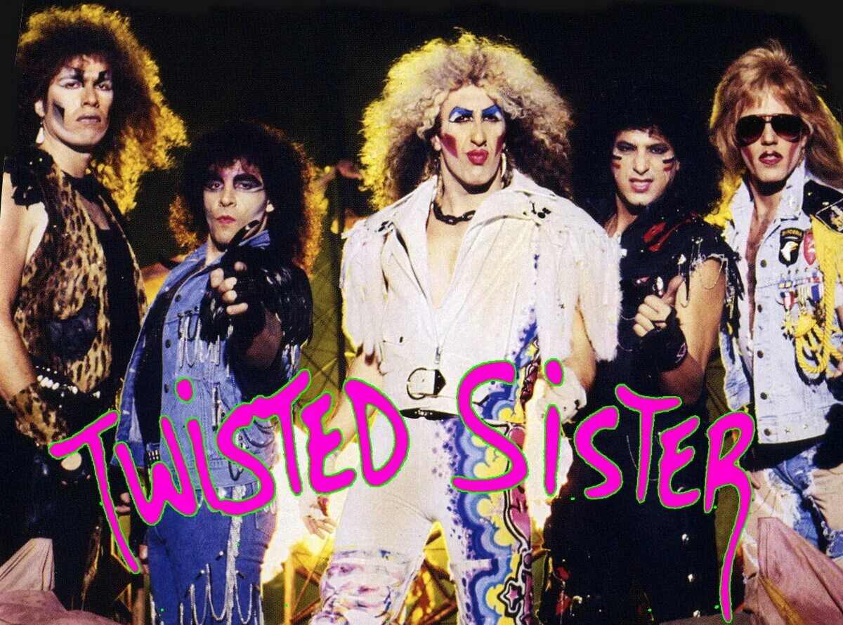 Twister sisters. Твистер Систерс группа. Группа Twisted sister. Твистед систер 1980. Глэм твистер систер.