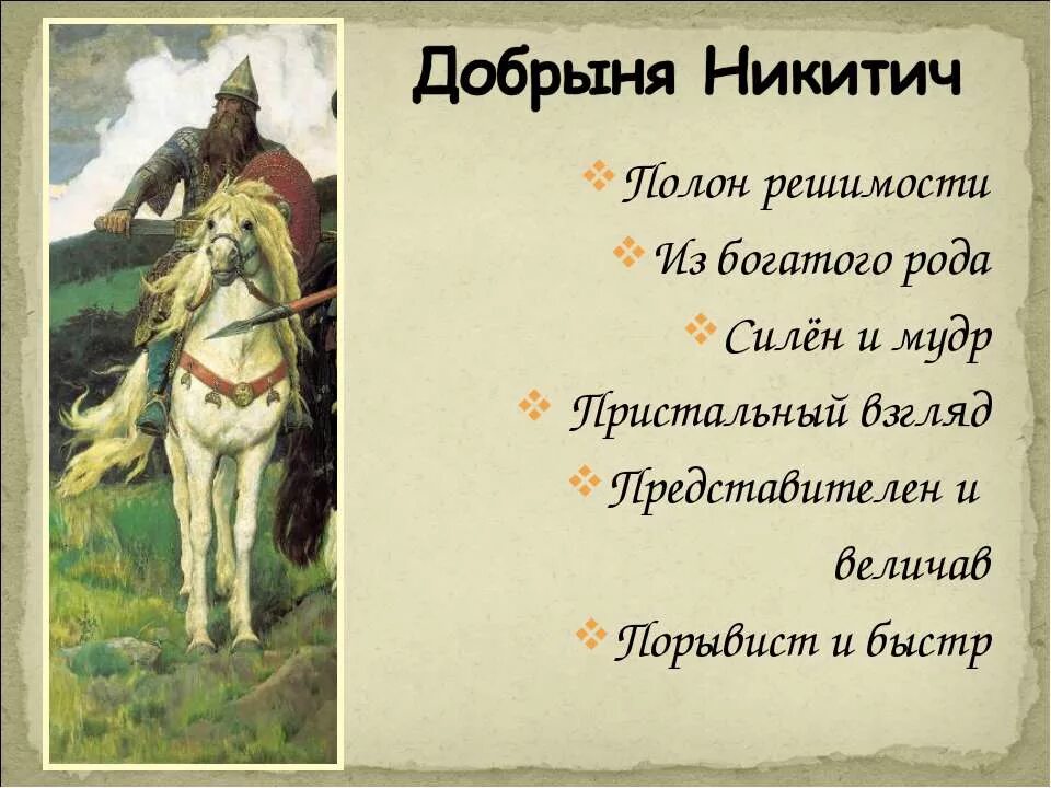 3 класс сообщение о богатырях