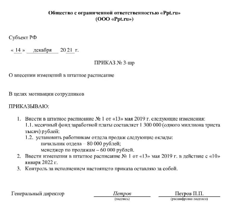 Приказы 2013