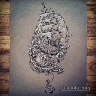Эскиз тату морская тематика