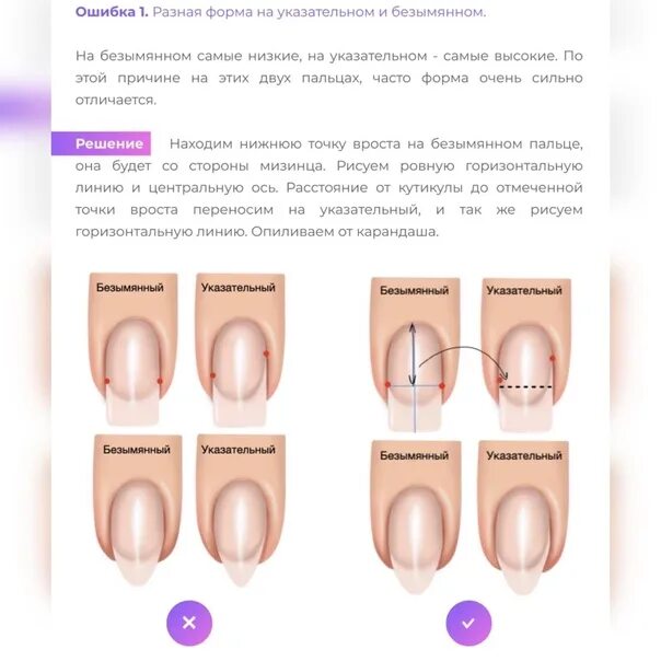 Опил формы ногтей технология для начинающих. Опил формы ногтей технология для начинающих