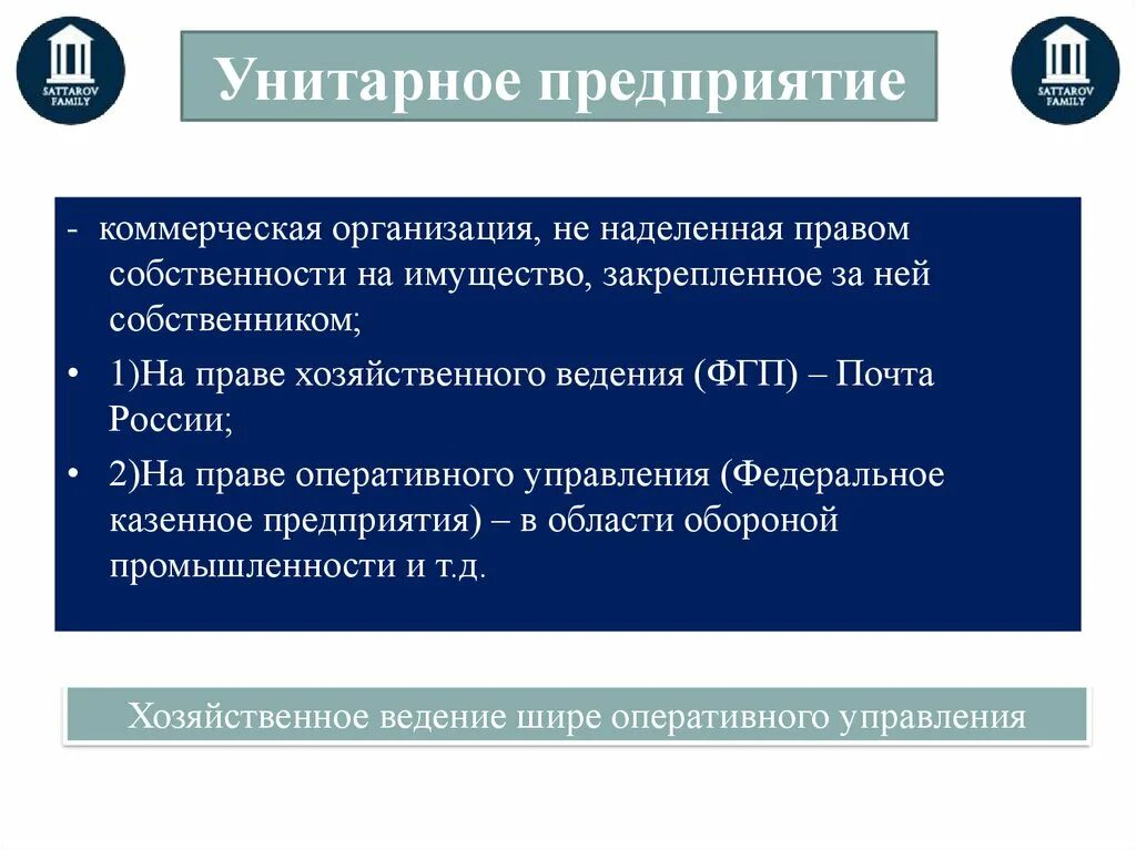 Унитарные организации. Коммерческие унитарные предприятия. Виды унитарных предприятий. Собственник унитарного предприятия. Унитарная организация участники