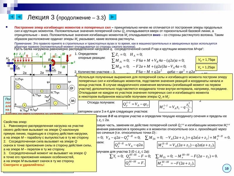 Какое значение поперечного. Построение эпюры распределенной нагрузки. Построение эпюр поперечных сил изгибающую моментов балки. Построение эпюр распределенная нагрузка. Поперечная сила изгибающий момент на схеме.