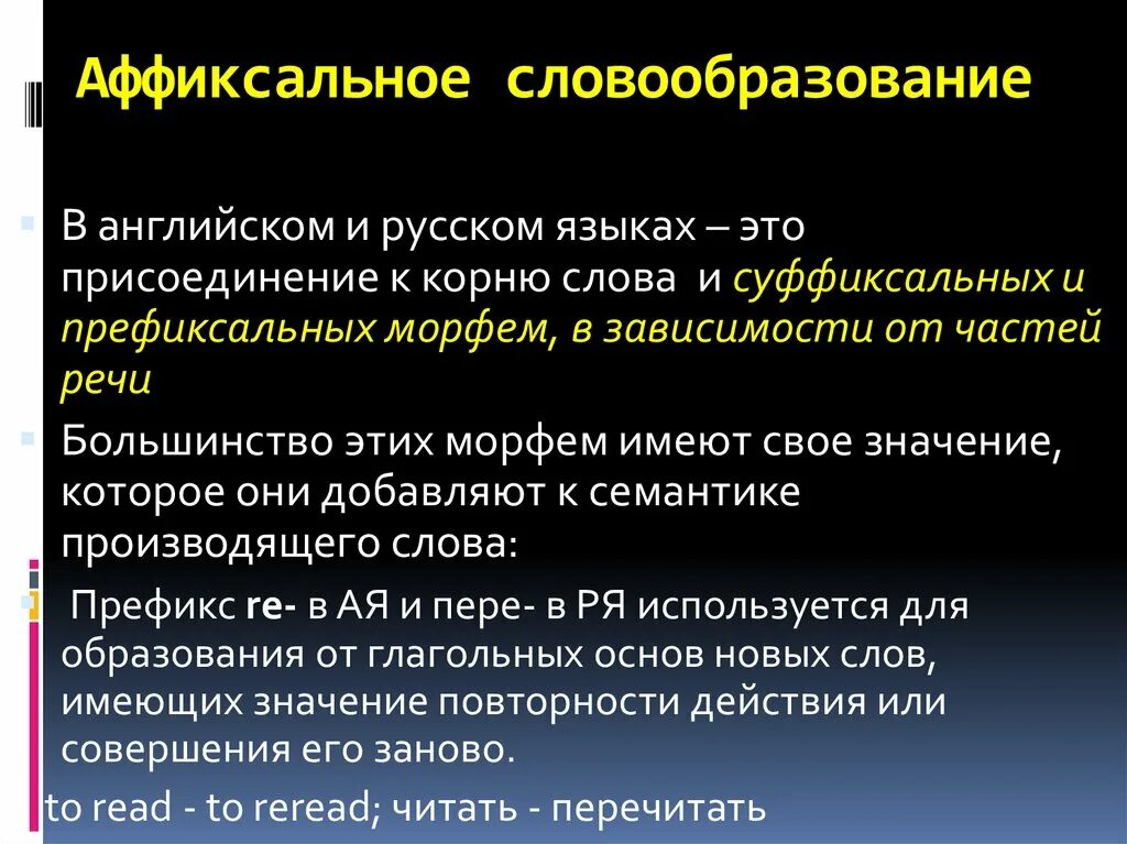 Словообразование слова будучи. Аффиксальное словообразование. Аффиксальные способы словообразования в русском языке. Аффиксальные способы словообразования в английском. Аффиксальный способ словообразования примеры.