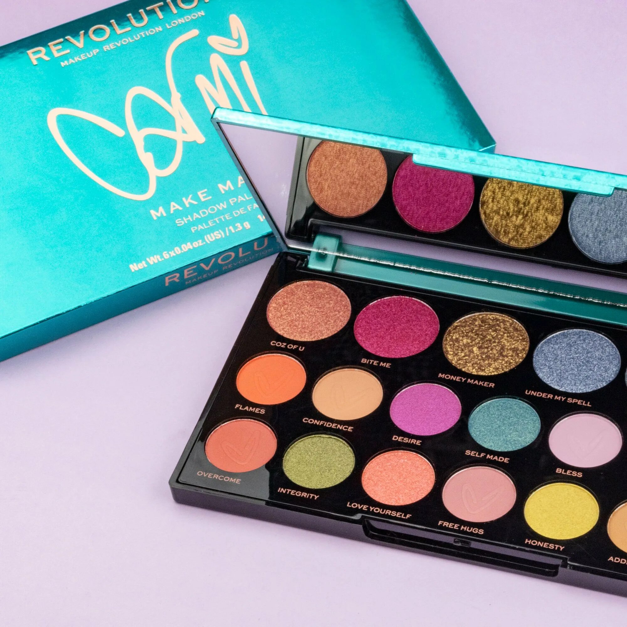 Magic eyeshadow. Revolution Carmi make Magic. Палетка теней Makeup Revolution x Carmi make Magic. Carmi make Magic Shadow Palette. Тени make up Revolution палитра.