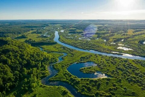 Устье реки в форме воронки