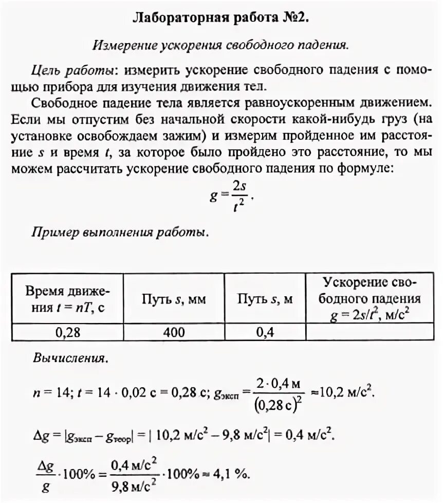 Физика 9 лабораторные работы 1. Лаб.раб измерение ускорение свободного падения. Лаб раб измерение ускорения свободного падения 9 класс. Перышкин физика 9 класс измерение ускорения свободного падения. Лабораторная по физике 2 измерение ускорения свободного падения.