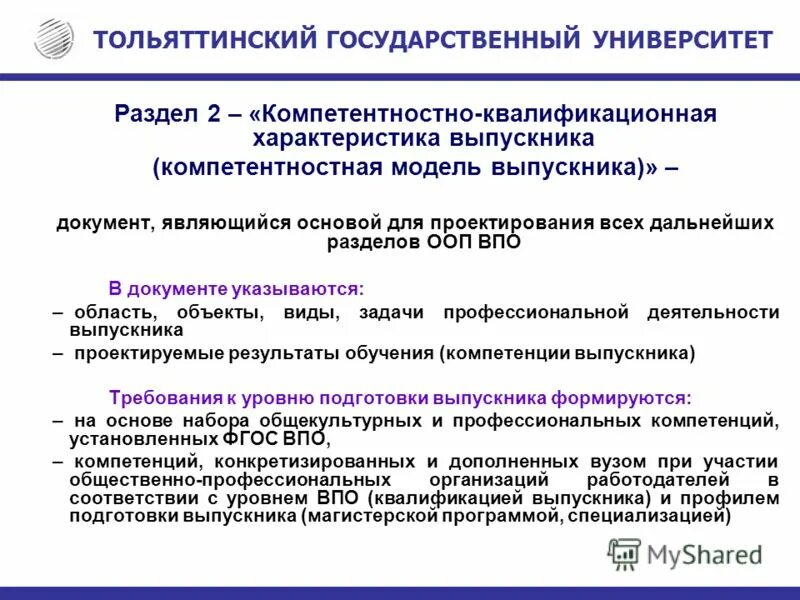 Руководитель образовательной программы управление