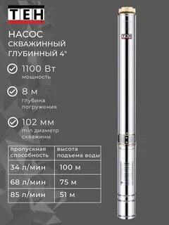 Диаметры погружных скважинных насосов