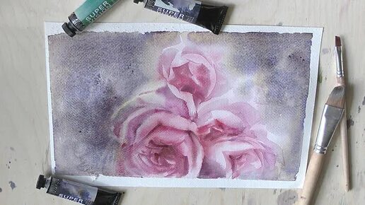 Акварель supervision. Акварели supervision caam. Акварель с сильной грануляцией. Выкраска акварели supervision. Туториал пейзаж акварелью.