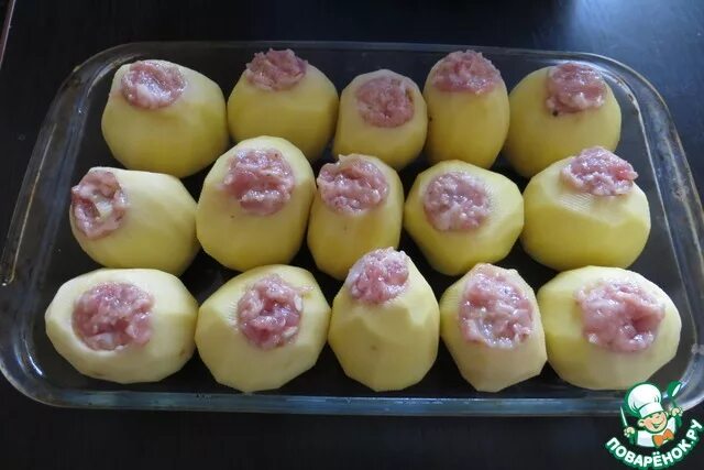 Фаршированный картофель в духовке: пошаговый рецепт