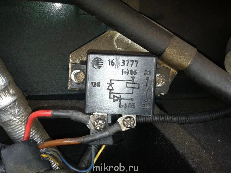 Где находится реле свечей накала Часть #2 Белый дым