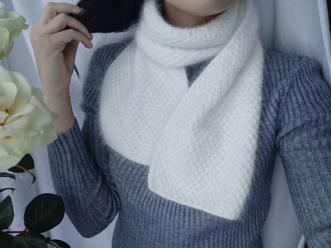 Палантин из вязаной норки. Норковый палантин. Шарф из вязаной норки. Изделияихз меховой пряжи. Палантин из вязаного меха.