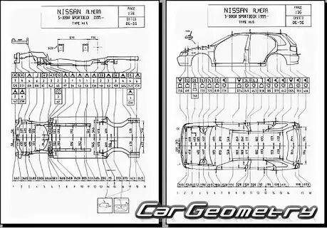 Nissan sunny габариты