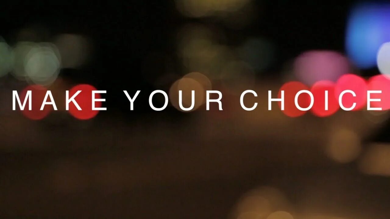 You made your choice. Make your choice. Your choice. Your choice Apple.