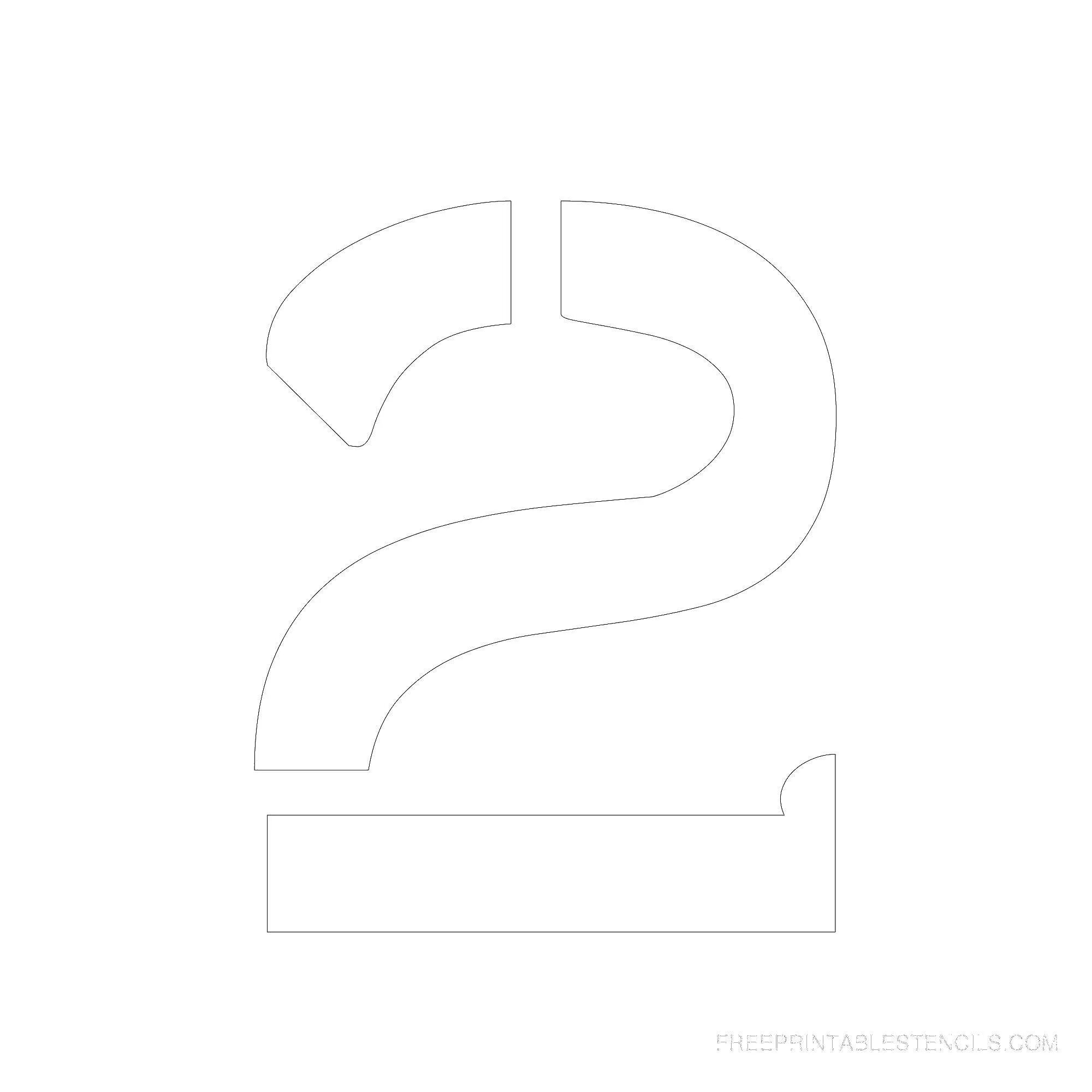 Трафарет цифры 2024 для вырезания из бумаги