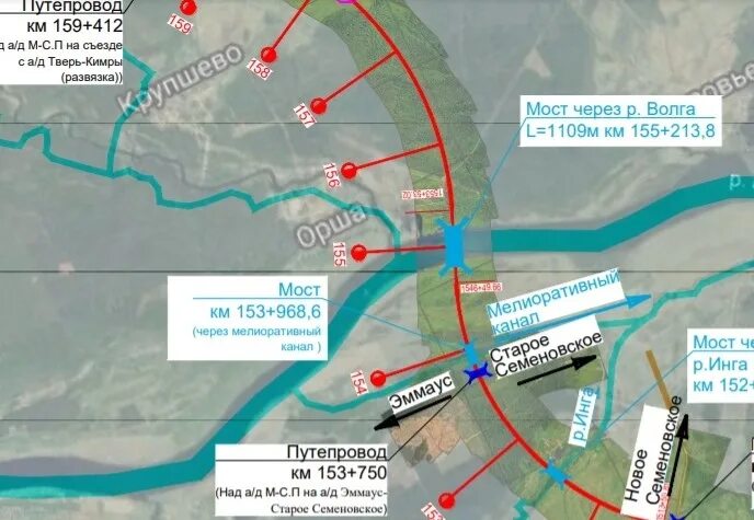 Северный объезд Твери м11. План объезда Твери м11. Северный обход Твери м11 план. Северная Объездная Тверь.