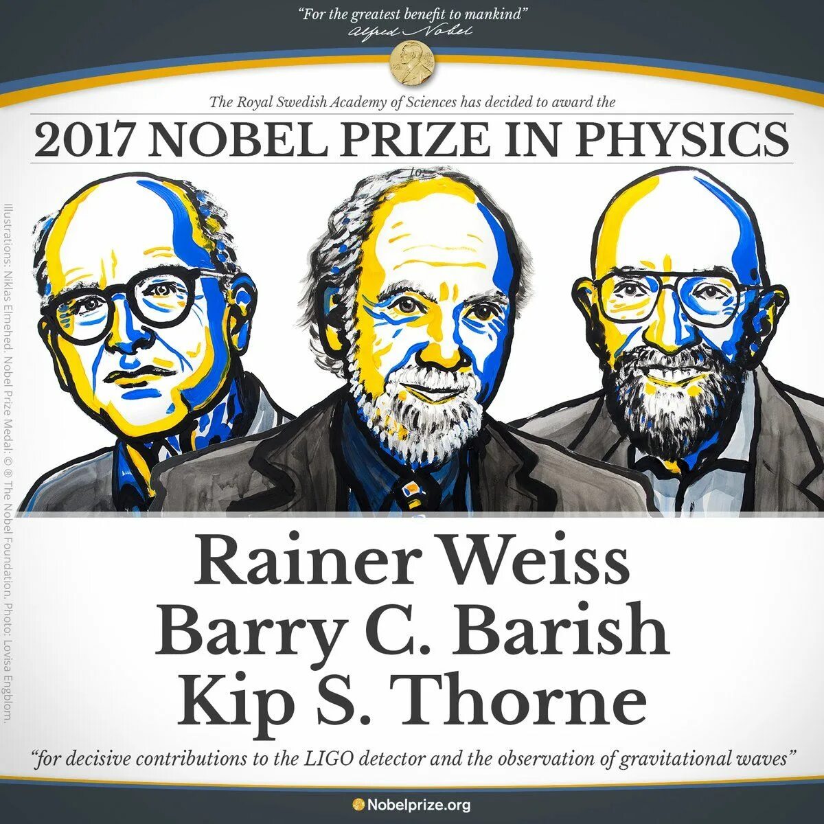 Nobel prize in physics was awarded to rainer weiss, kip thorne and barry c. Профессор кип стивен торн. Physics 2017. Physics 2017. Райнер вайсс барри бариш и кип торн.