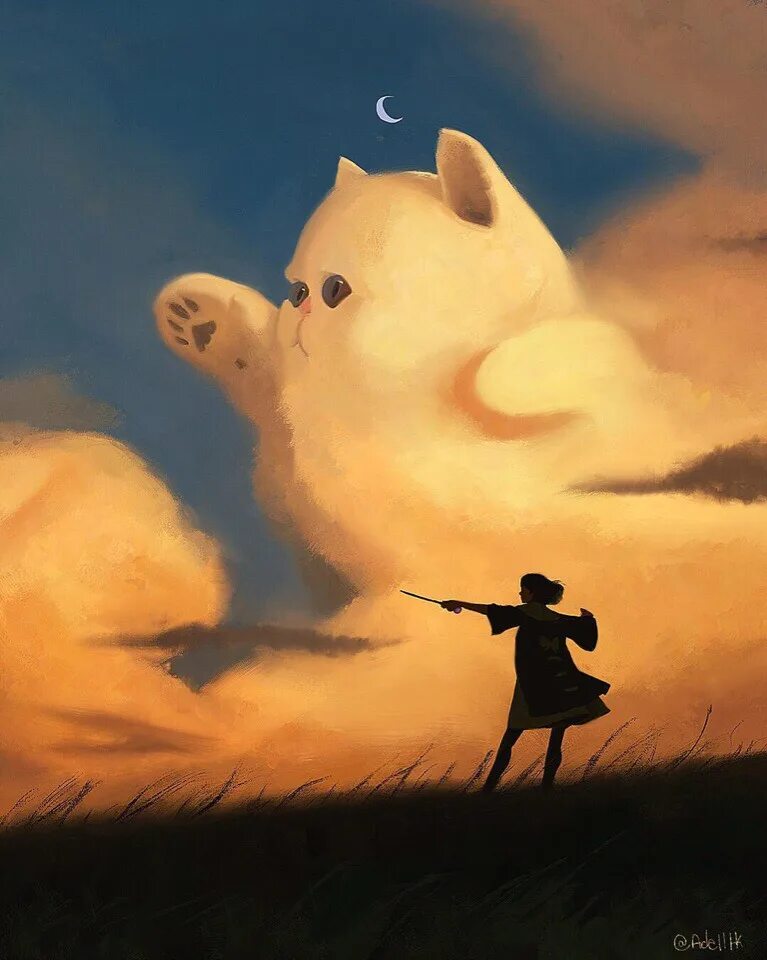Кот облачко. Прикольные арты. забавные арты. веселые котики арт. кот облако.