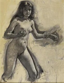 Alphonse-Étienne Dinet Jeune fille nue MutualArt.