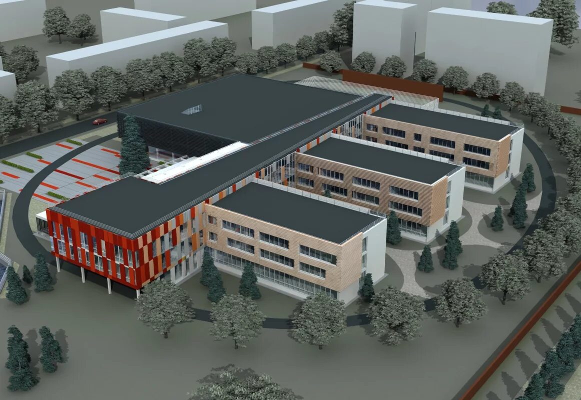 архитектурный проект. проект школы. учебная деятельность школьников. современное здание школы. школьный проект.