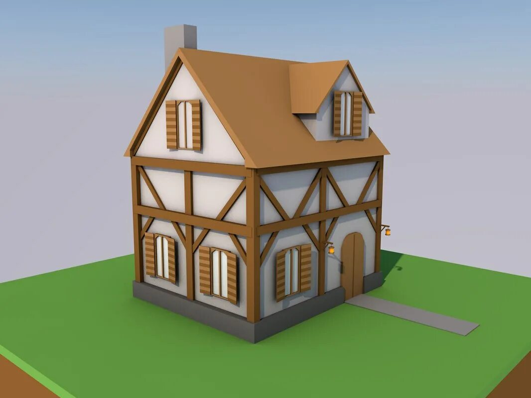 3 д моделирование дома. Дом 3д low poly. 3d модель домик low poly. дом средневековый 3д low poly. 3д лоу поли дома.