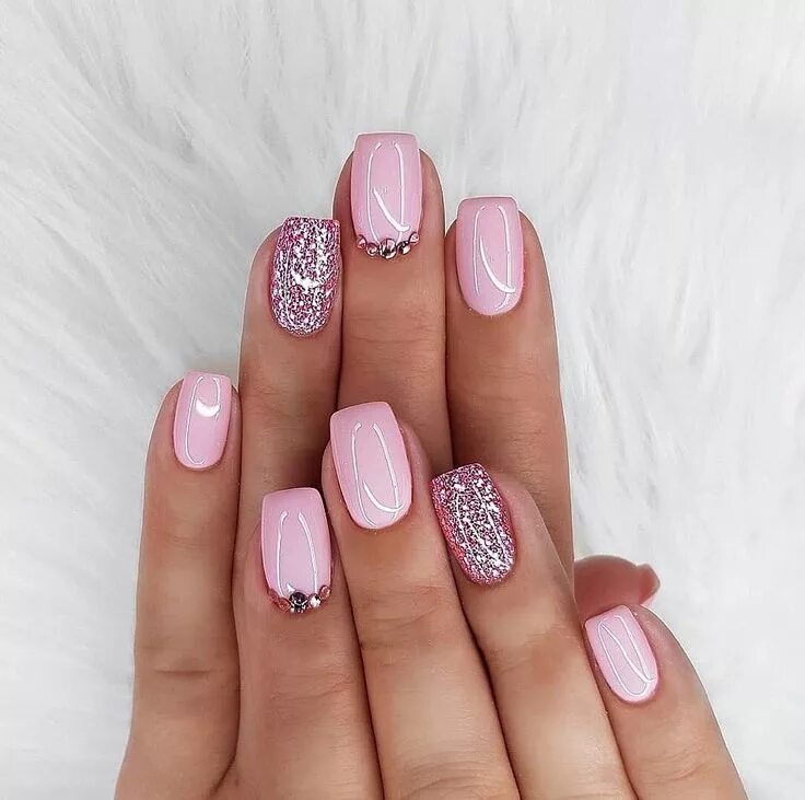 Маникюр - дизайн ногтей Nail designs, Trendy nail art designs, White nails