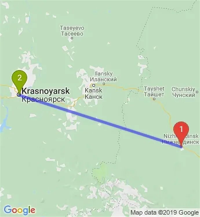 Нижнеудинск Красноярск на карте.