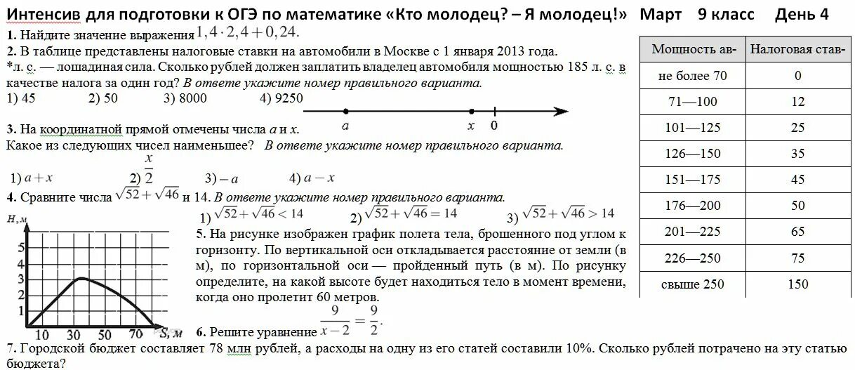 Сколько дней до огэ по математике