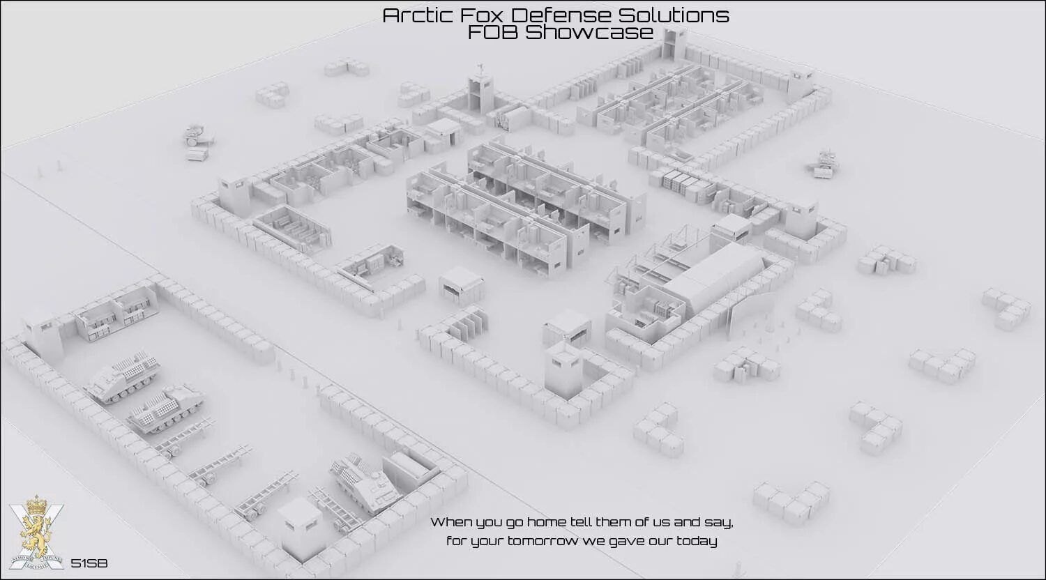 Forward base. Military base layout. military compound base.