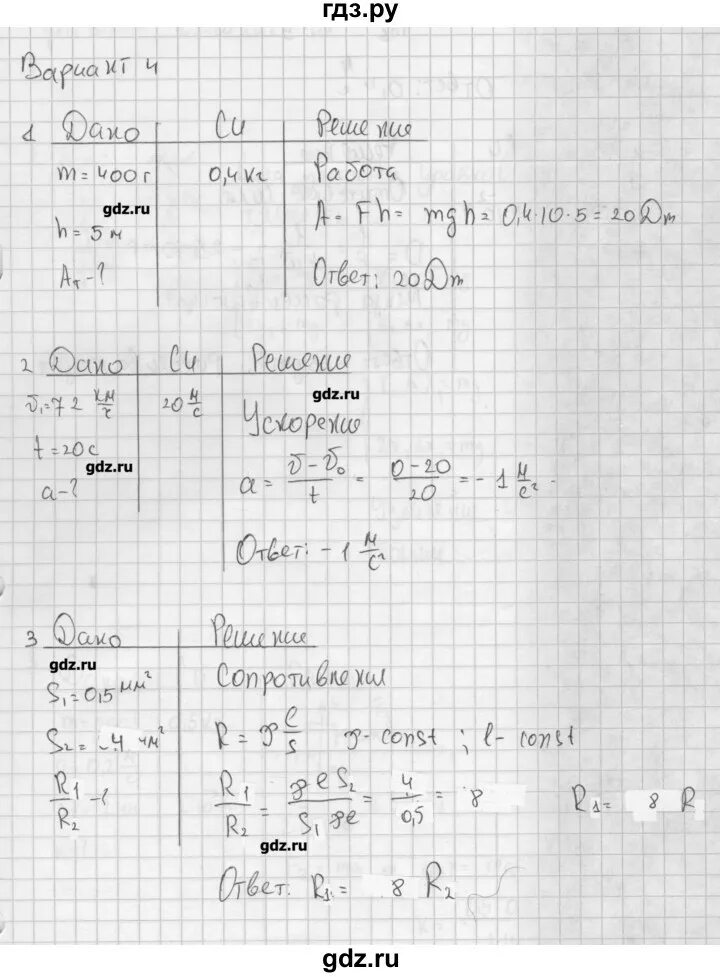 Самостоятельная работа марон 9 класс. Гдз по физике марон. контрольные по физике марон 7-9 класс.