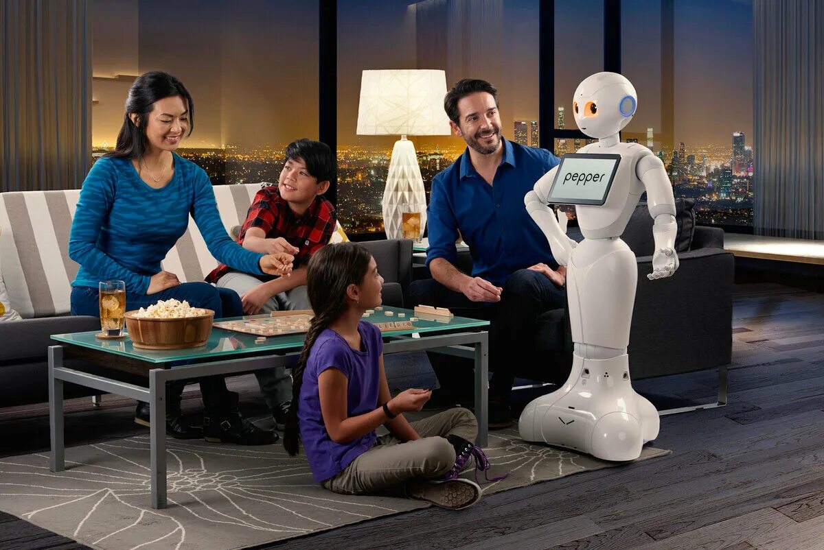 Про будущее семьи. Робот дворецкий Пеппер. Домашние роботы. Роботы-помощники. Бытовые роботы.