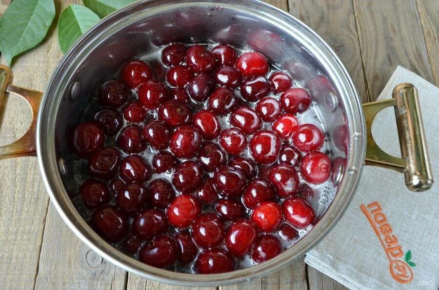 Как сделать вишню густой