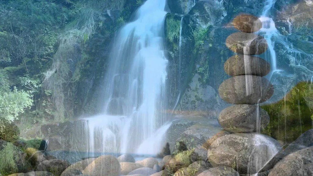 Медитация у водопада. Водопад релакс. Музыкальный водопад. Шум водопада.