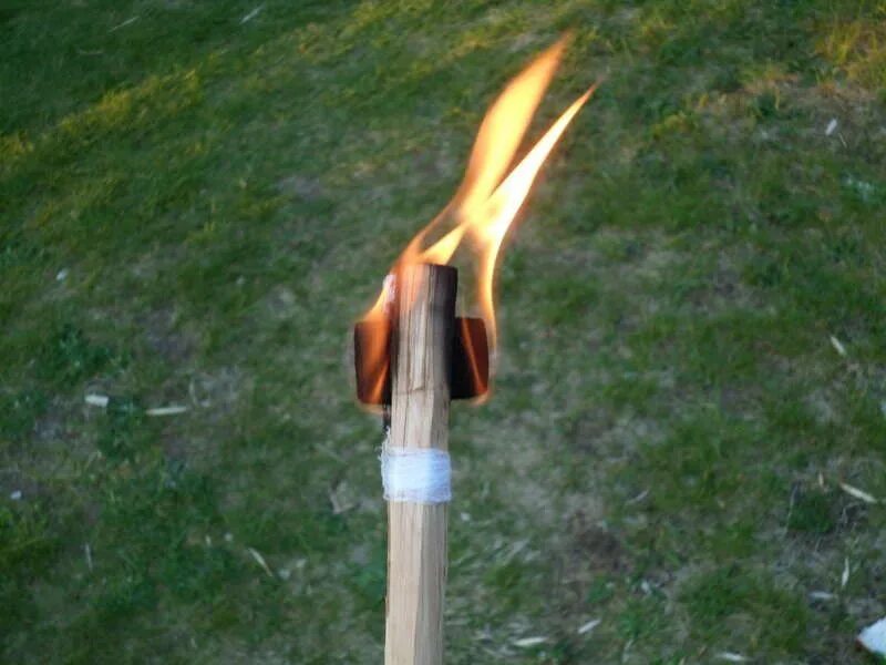 Факел садовый s-Torch 8,9x152. Факел длительного горения. Факел долгогорящий. Факел из Рогоза.