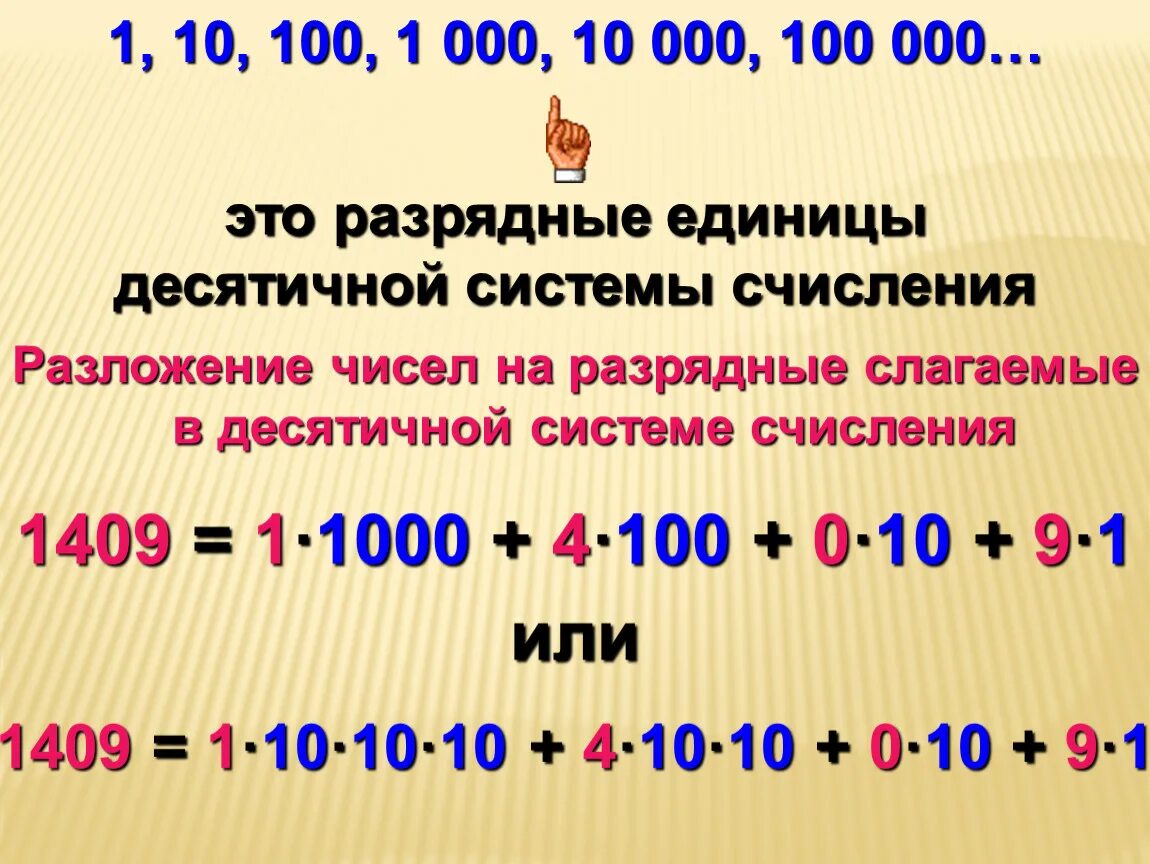 Разрядное слагаемое 1000