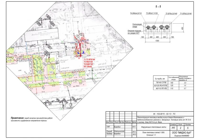 План тепловой сети масштабный. Ген.план тепловой сети (1:500). План сетей теплоснабжения. Проект теплосети. Тепловые сети укажите