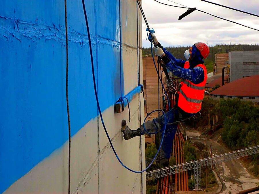 монтаж освещения промальп. промышленный альпинизм. промышленный альпинист. маляр альпинист. маляр высотник.