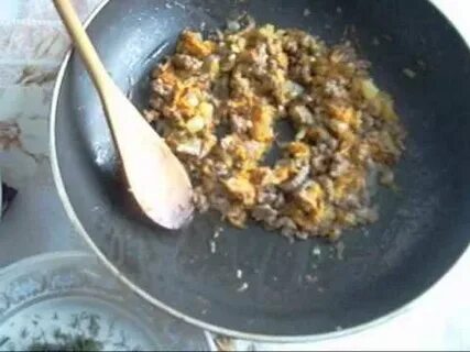 Начинка рис с мясом для пирожков