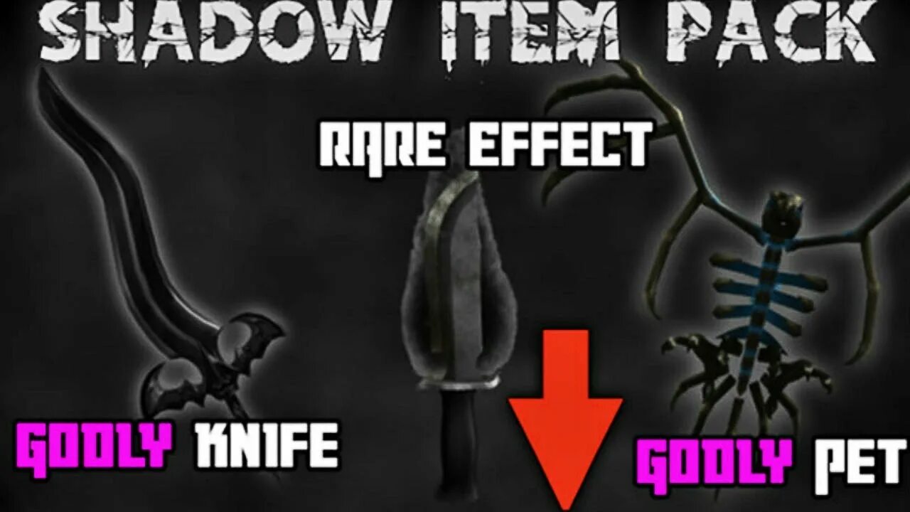 Shadow Murder Mystery. Item Pack mm2. Darkfire Effect mm2.