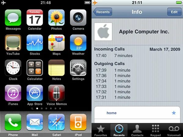 IOS 3. Iphone os 2.0. IOS 3.1.0. Iphone os 3 (2009 год)..