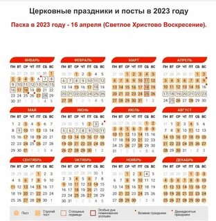 Церковный календарь на март
