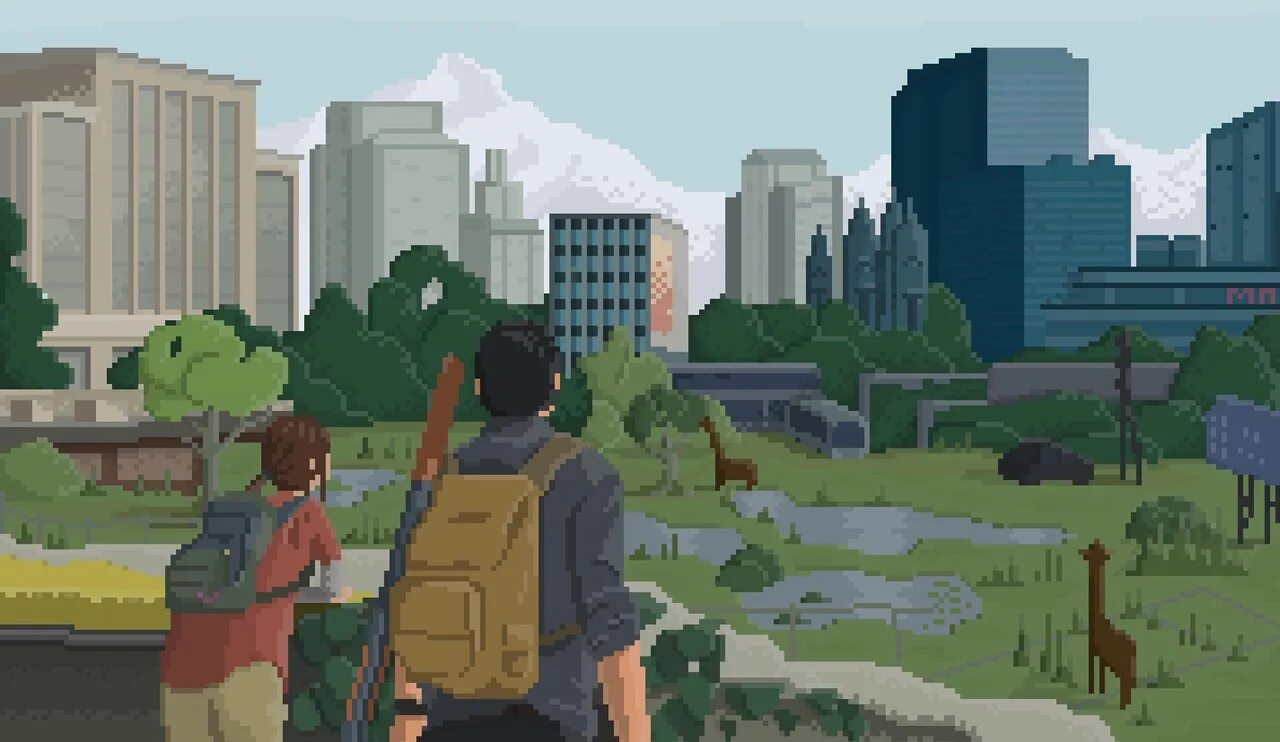 Town of us 3 3 2. The last of us пиксели. The last of us пиксель арт. The last of us Art пиксельный. Игры в пиксельном стиле.